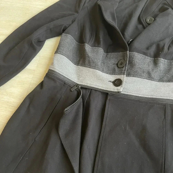 CAbi M #3176 Osaka Nights Convertible Jacket Coat Black Gray Career Classic - Picture 4 of 16